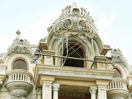 Đắp Phù Điêu Hoa Văn Tân Cổ Điển tại Trà Vinh