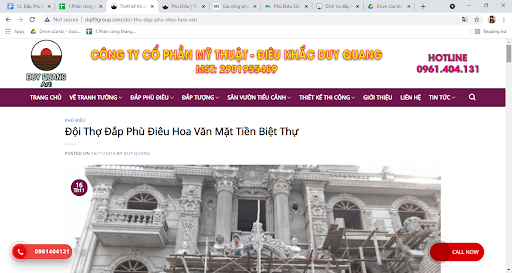 Đơn Vị Đắp Phù Điêu Hoa Văn Tân Cổ Điển Tại Vĩnh Long Uy Tín