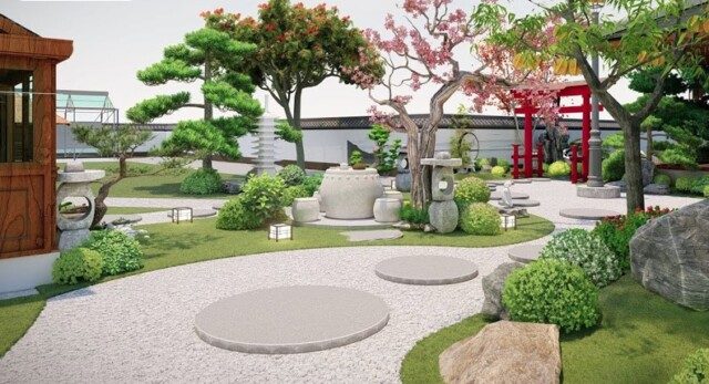 Dịch vụ thiết kế thi công sân vườn tại Bắc Giang của Duy Quang Art có gì đặc biệt?