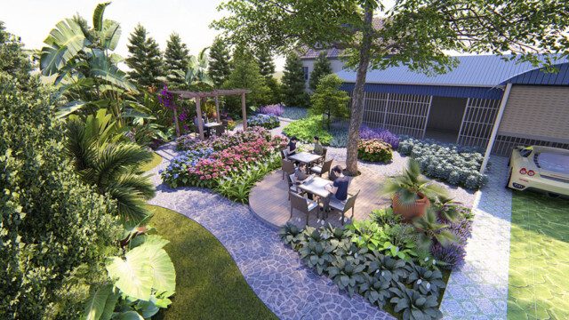 Nguyên tắc khi thiết kế thi công sân vườn tại Bắc Giang