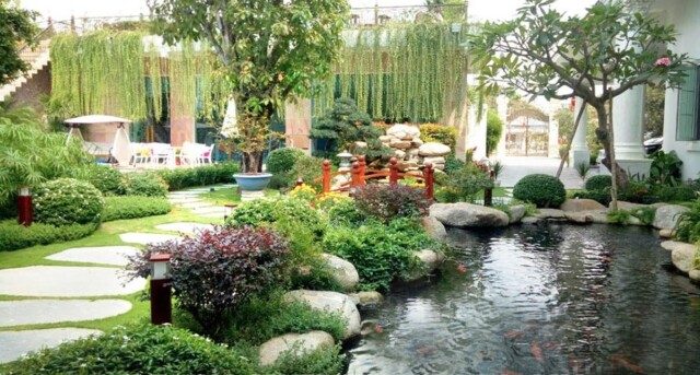 Những ý tưởng thiết kế thi công sân vườn đẹp