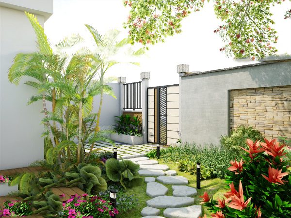 Quy trình thiết kế thi công sân vườn tại Hải Phòng