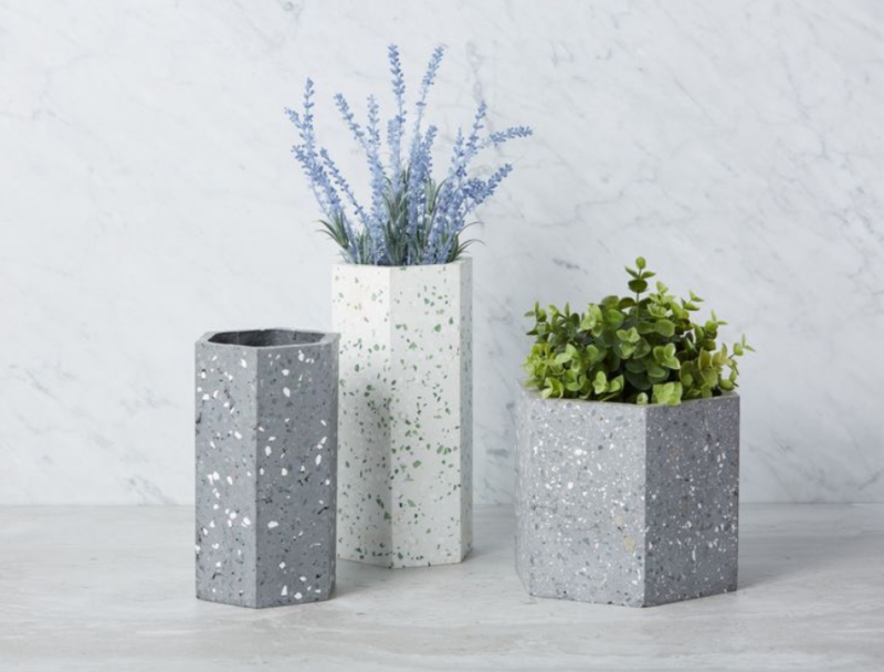 Chậu cảnh Terrazzo bền, nhẹ